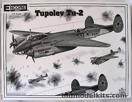 Encore 1/72 Tupolev Tu-2, 1026 plastic model kit